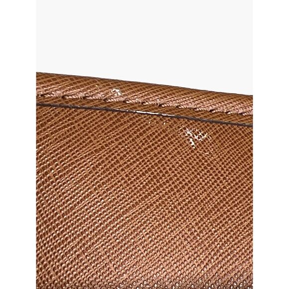 Michael Kors Chestnut Tan Saffiano Jet Set Tote Leather Bag Carryall Purse - Picture 7 of 13